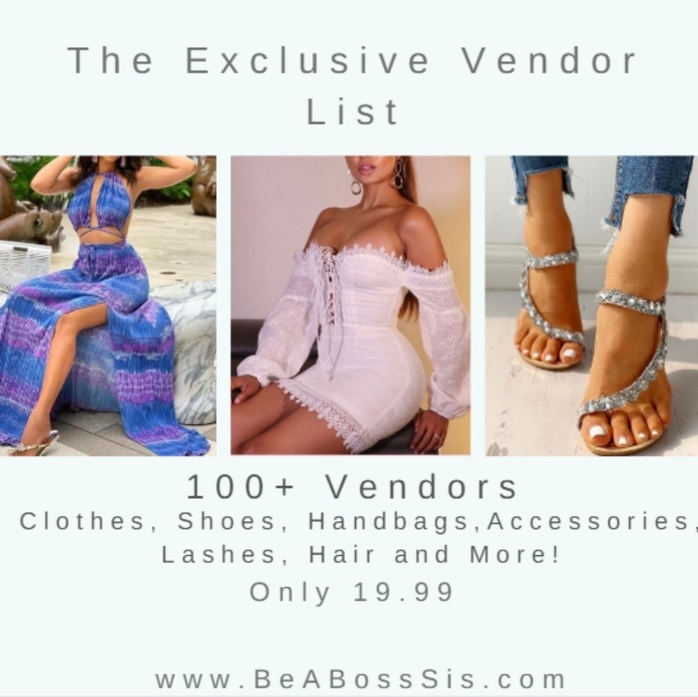 Exclusive Boutique Vendor List
